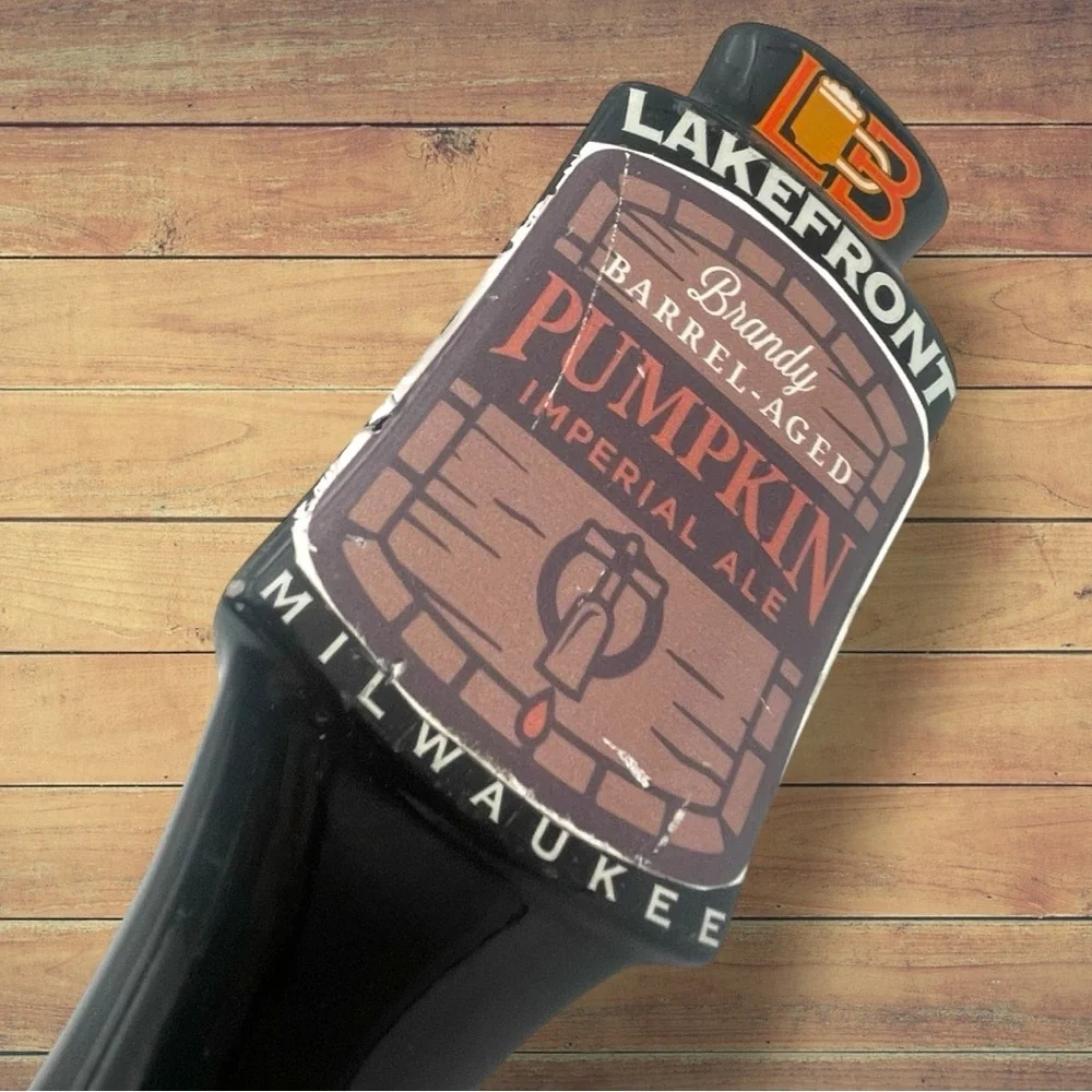 Lakefront Brewery Brandy Barrel Aged Pumpkin Ale Beer Tap Handle Breweriana